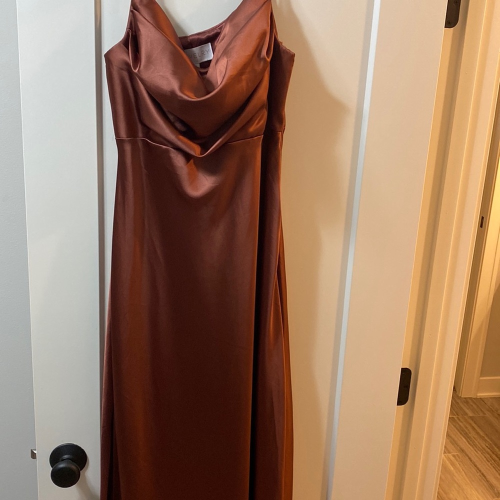 Everly Skye Satin Cinnamon Rose Color - Size 8